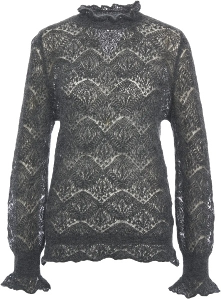 Pulover Semi-transparent knit sweater