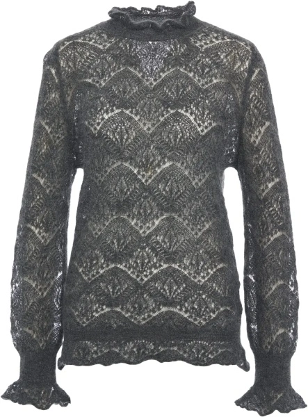 Pulover Semi-transparent knit sweater