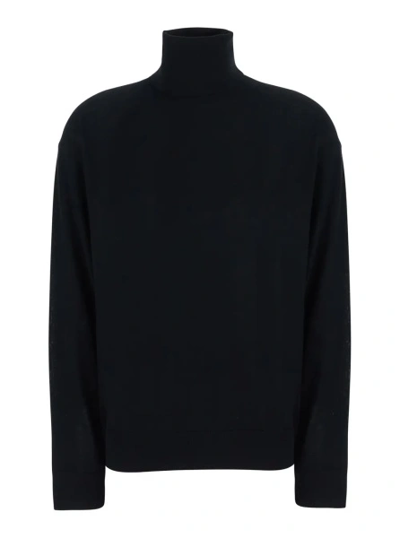 Pulover Semicouture negru din lana virgina