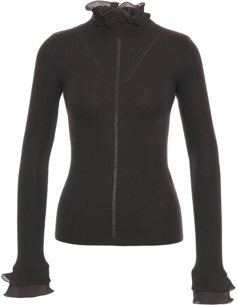 Pulover Sweater with ruffle details