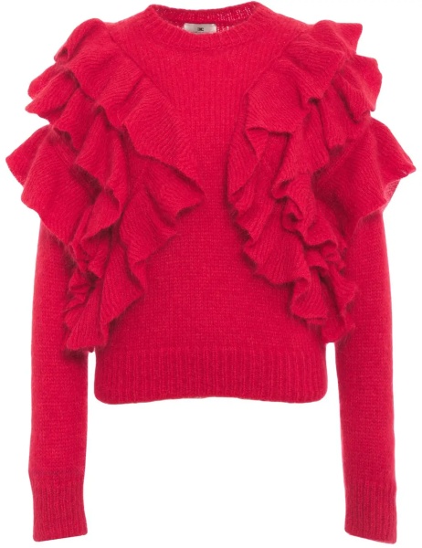 Pulover Sweater with ruffle details