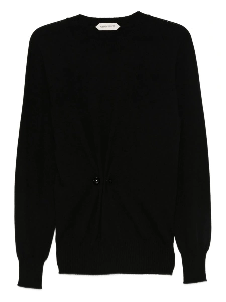 Pulover tricotat Alberta Ferretti negru