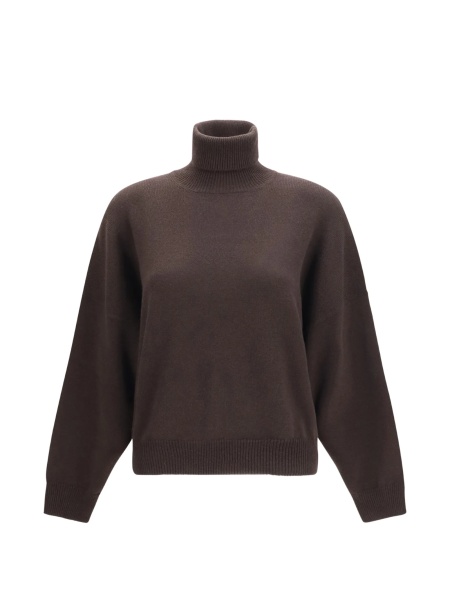 Pulover tricotat Brunello Cucinelli maro