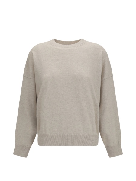 Pulover tricotat Brunello Cucinelli neutru