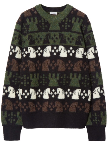 Pulover tricotat Burberry negru