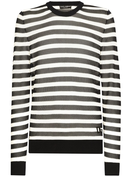 Pulover tricotat Dolce & Gabbana albastru