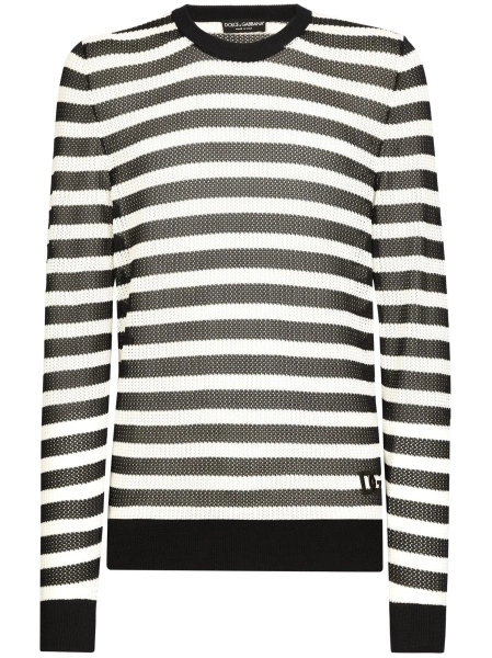 Pulover tricotat Dolce & Gabbana albastru