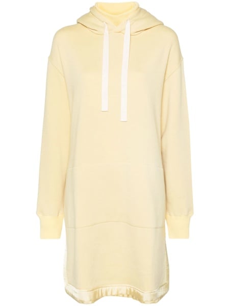 Pulover tricotat Jil Sander galben din lana si bumbac