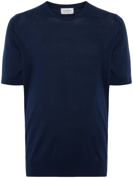 Pulover tricotat John Smedley albastru