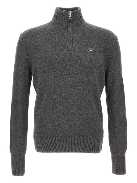 Pulover tricotat Lacoste gri