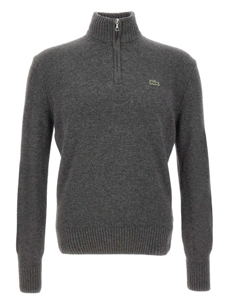 Pulover tricotat Lacoste gri