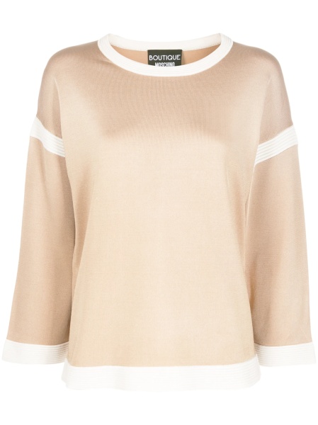 Pulover tricotat LOVE Moschino neutru