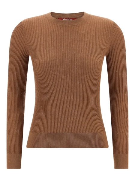 Pulover tricotat MaxMara Studio maro