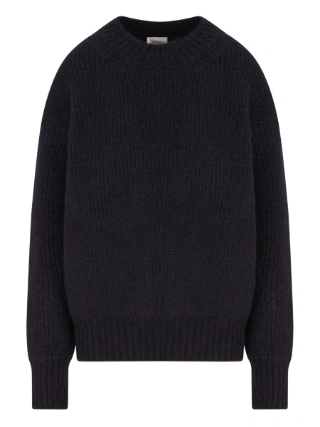 Pulover tricotat Saint Laurent albastru