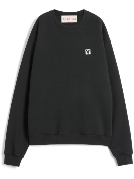 Pulover tricotat Valentino Garavani negru