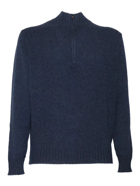 Pulover WOOL AND CASHMERE ZIPPED SWEATER