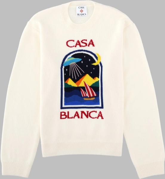 Pulovere Maglia Con Logo E Grafica