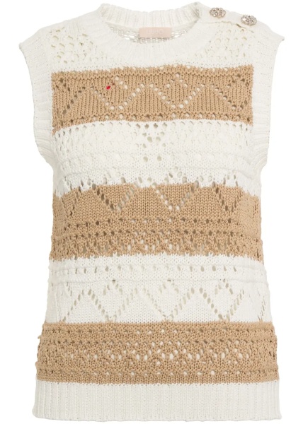 Pulovere Open knit vest
