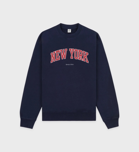 Pulovere SPORTY&RICH CREWNECK ST071606304BL106 DARK NAVY