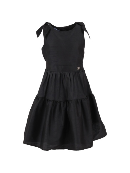 Rochie casual Ermanno Scervino Kids neagra din polyester