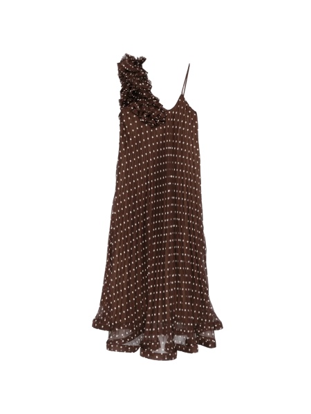 Rochie de ocazie P.A.R.O.S.H. maro din polyester