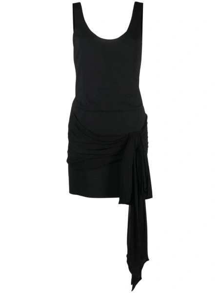 Rochie de ocazie Philosophy neagra din vascoza si spandex/elastan