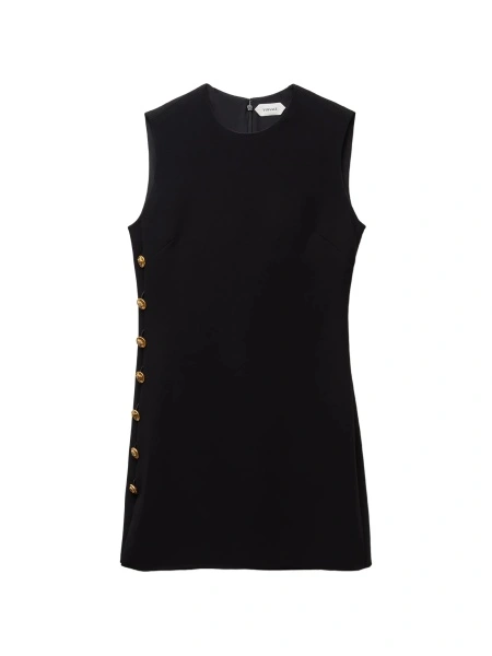 Rochie de ocazie Versace neagra din vascoza si spandex/elastan