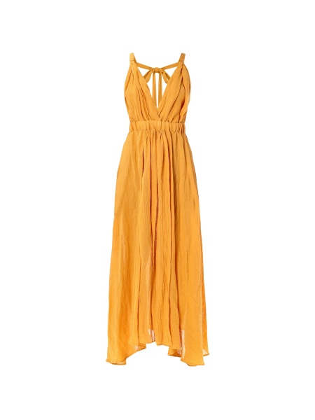 Rochie de zi 120% LINO portocalie
