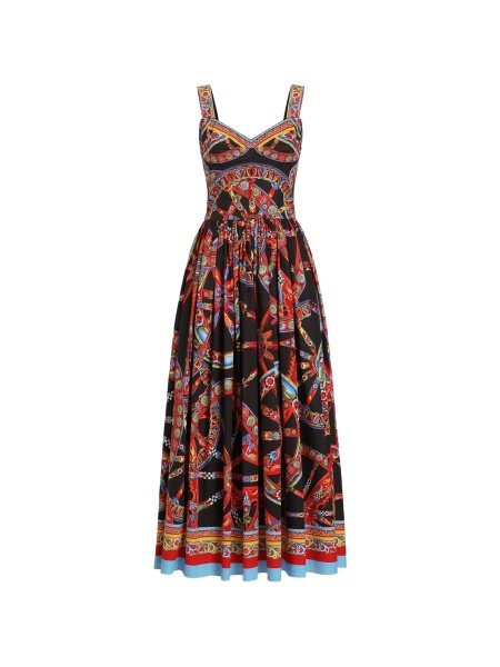 Rochie de zi Dolce & Gabbana neagra din bumbac