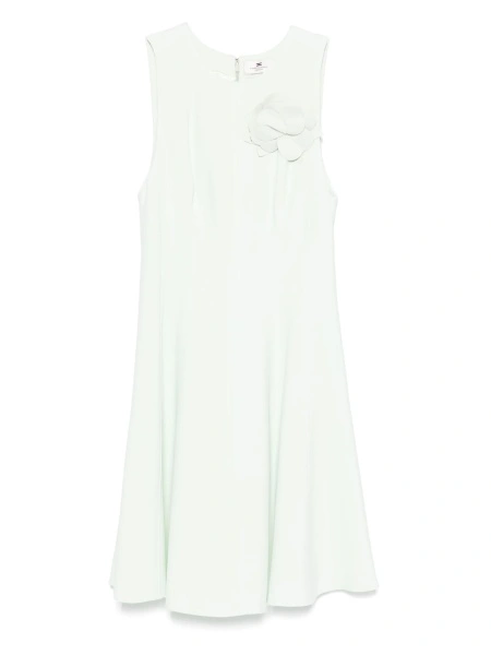 Rochie de zi Elisabetta Franchi verde din acetat si vascoza