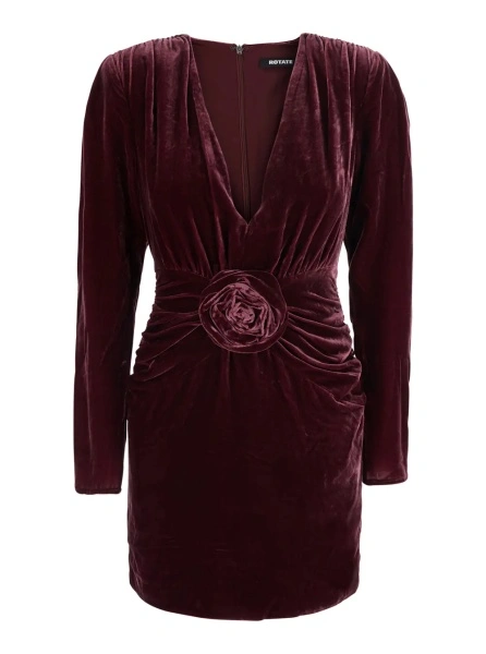 Rochie ROTATE Birger Christensen mov din catifea