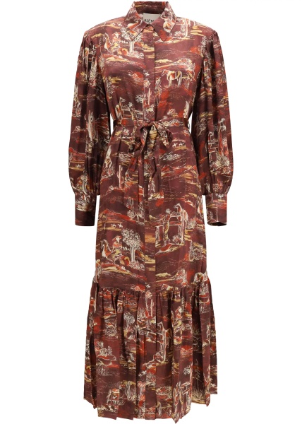 Rochii Ezra silk midi Shirt Dress