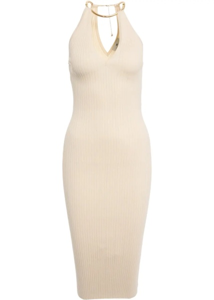 Rochii Knit midi dress with jewel detail