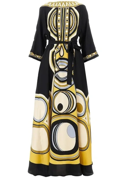 Rochii Printed silk 'Muumuu' long dress