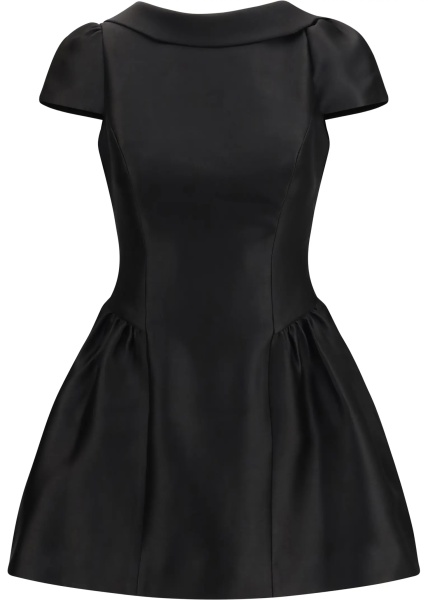 Rochii Short taffeta Dress with collar