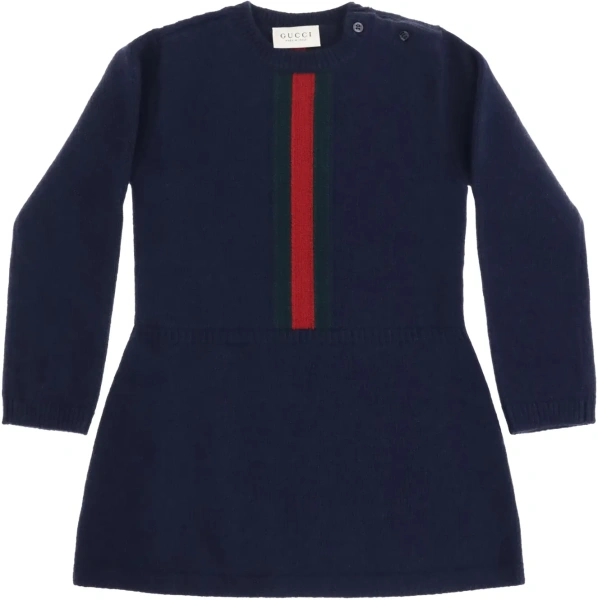Rochii Wool Dress with Web detail for Girl