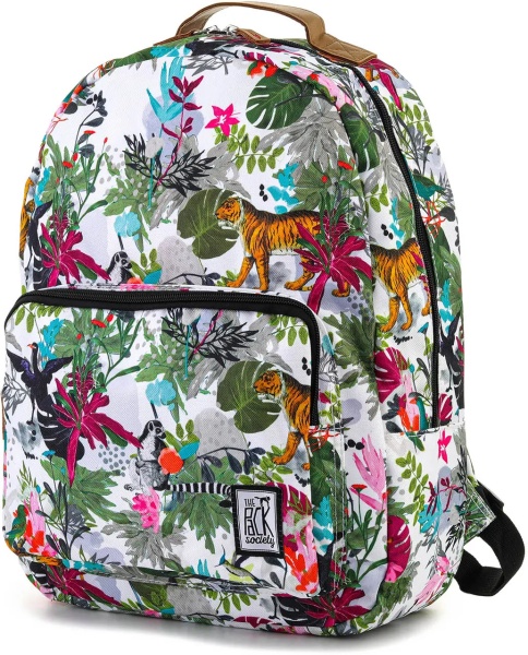 Rucsac PLECAK THE SOCIETY PACK XCLASSIC BACKPACK MULTICOLOR JUNGLE