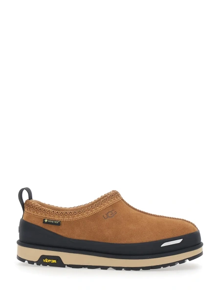 Saboti TASMAN GUARD GTX is a waterproof mule with a rubber sole and fabric lining, brown, unisex