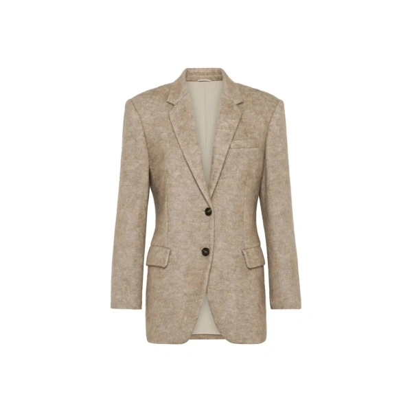 Sacou Brunello Cucinelli Monili-Embellished Blazer
