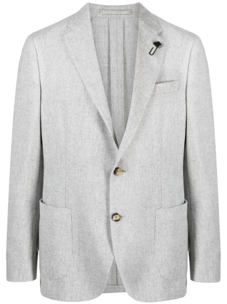 Sacou Lardini gri din lana si casmir