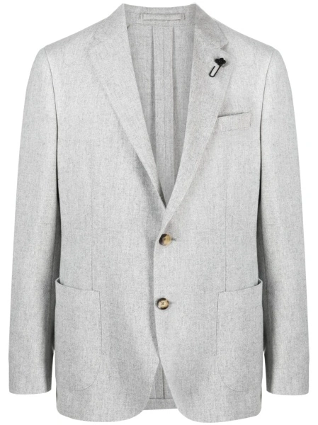 Sacou Lardini gri din lana si casmir