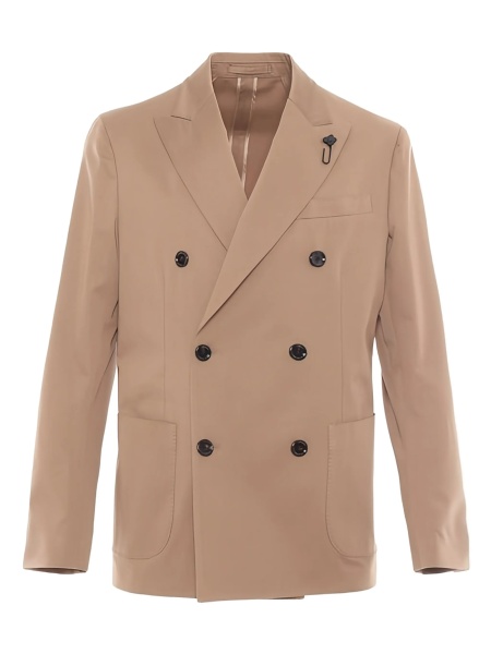 Sacou Lardini neutru din lana si casmir