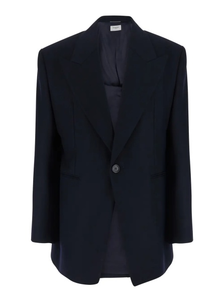 Sacou LOOK 27 GIACCA MONOPETTO IN LANA GESSATA