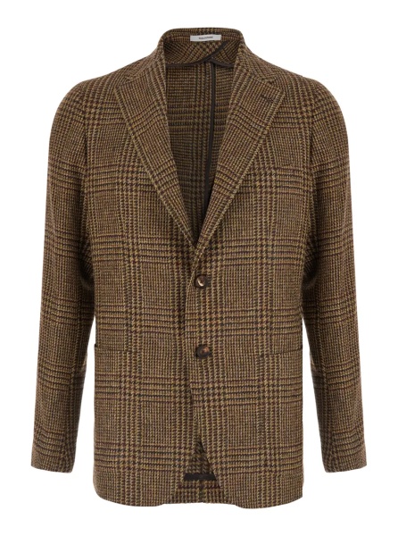 Sacou MONTECARLO Single-breasted Jacket with Row Pockets in Brown