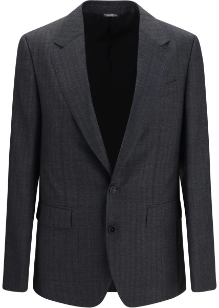 Sacou Virgin wool single-breasted Blazer