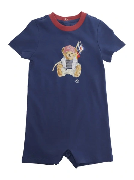 Salopeta Ralph Lauren albastra din bumbac