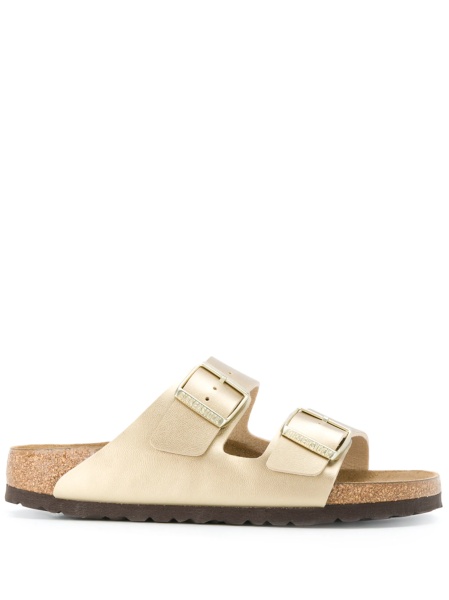 Sandale Birkenstock arizona aurii din birko-flor