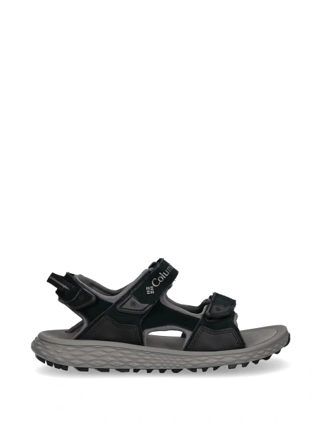 Sandale Columbia negre din piele intoarsa si material textil