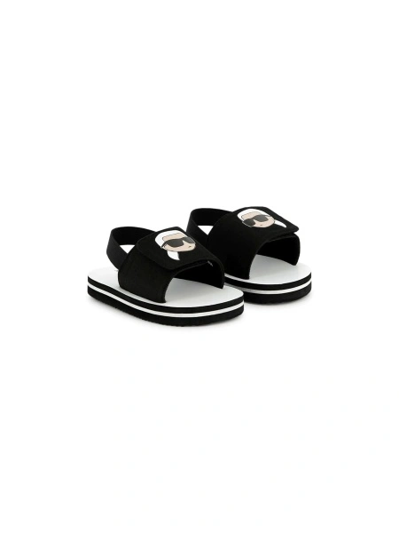 Sandale Karl Lagerfeld negre din polyester