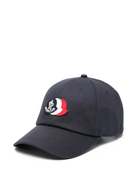 Sapca Moncler albastra din bumbac